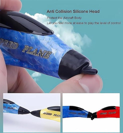 Anti-Collision Silicone Head Remote Control Glider Airplane